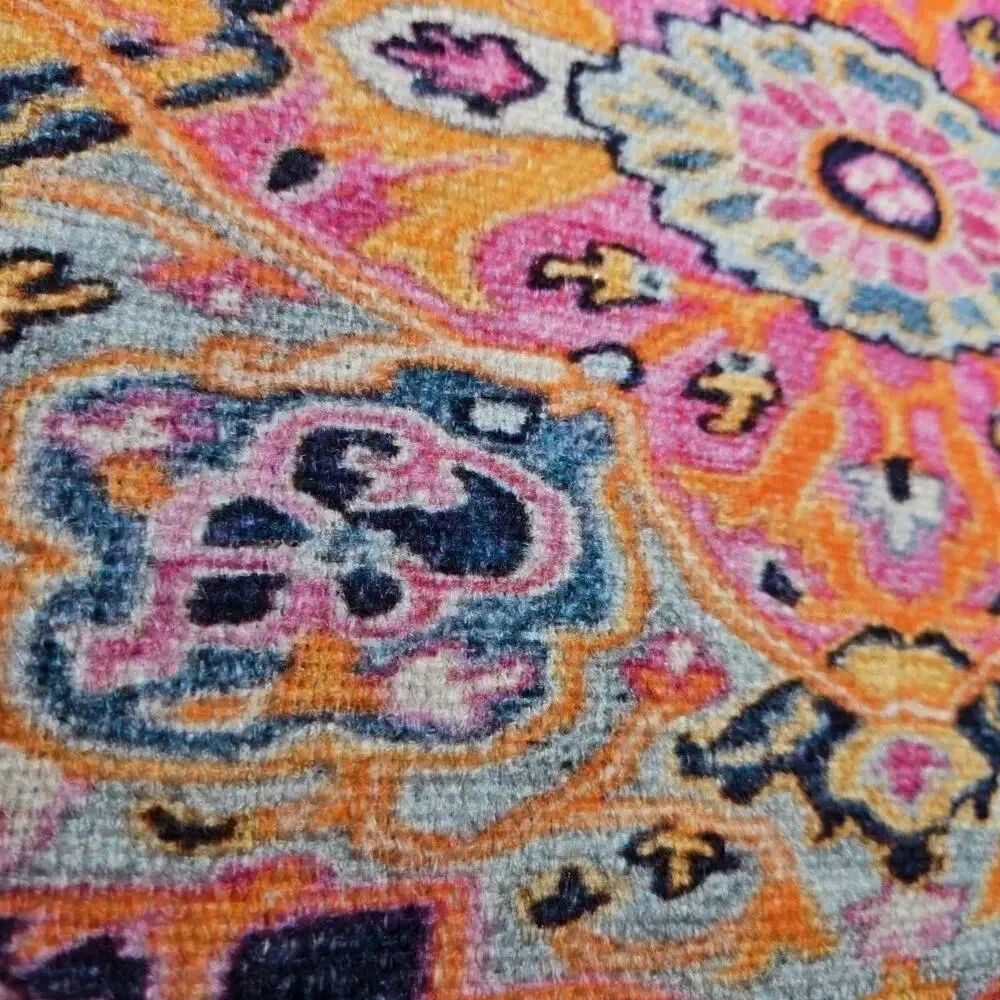 Bohemian-style Accent Pillow Multicolor Mandala Pattern Tassels 16